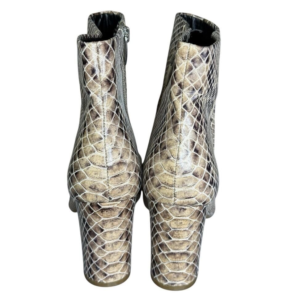 Mark Fisher Snakeskin Print Block Heel Ankle Boot… - image 4